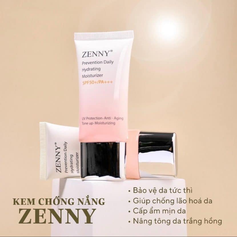 Kem chống nắng Zenny giúp bảo vệ da tức thời