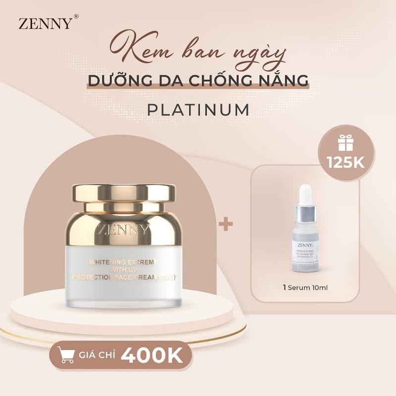 Công dụng của kem dưỡng sáng da ban ngày Zenny Platinum.