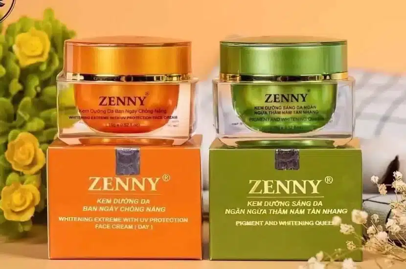 Hình ảnh thực tế kem Zenny chính hãng