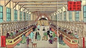 Từ đầu thế kỉ XIX đến trước năm 1868, đặc điểm bao trùm của nền kinh tế Nhật Bản là gì?